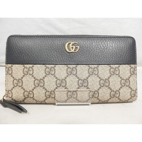 Gucci Zip Supreme GG Wallet Canvas Marmont - Picture 1 of 8